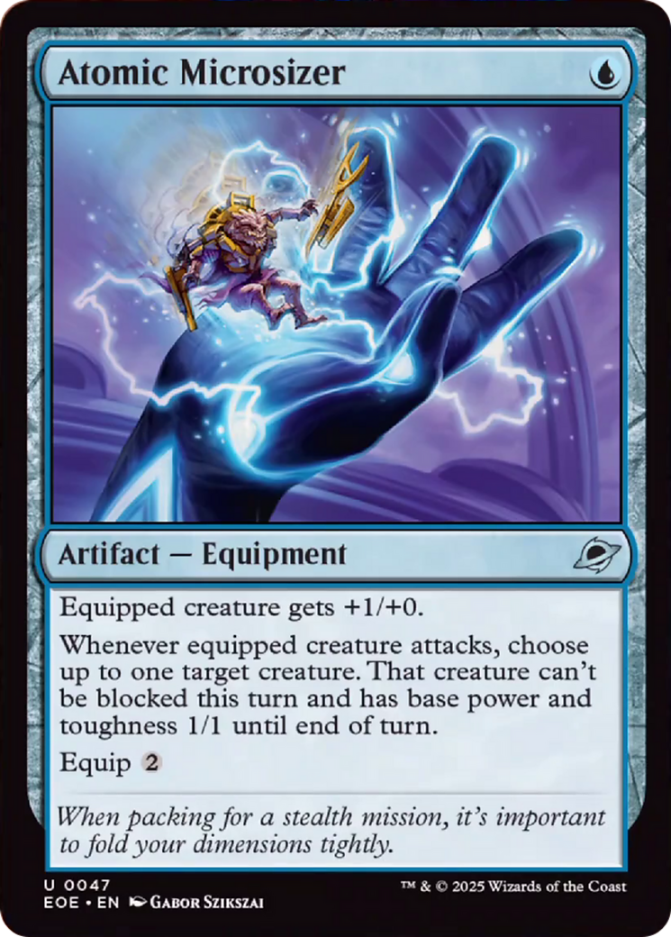 Atomic Microsizer - Uncommon Artifact — Equipment card from Edge of Eternities