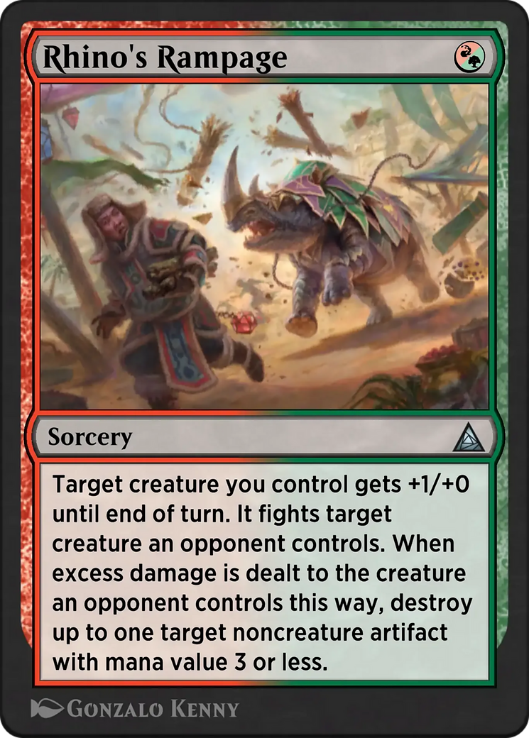 Rhino's Rampage - Uncommon Sorcery card from Through the Omenpaths