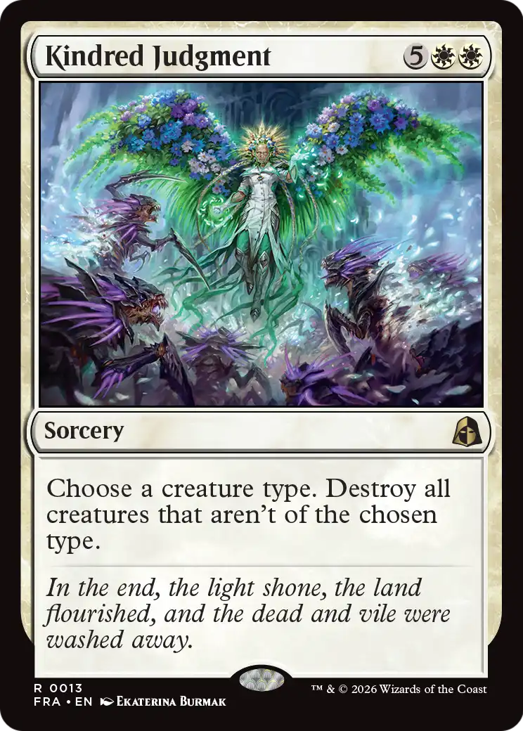 Kindred Judgment - Rare Sorcery card from Reality Fracture