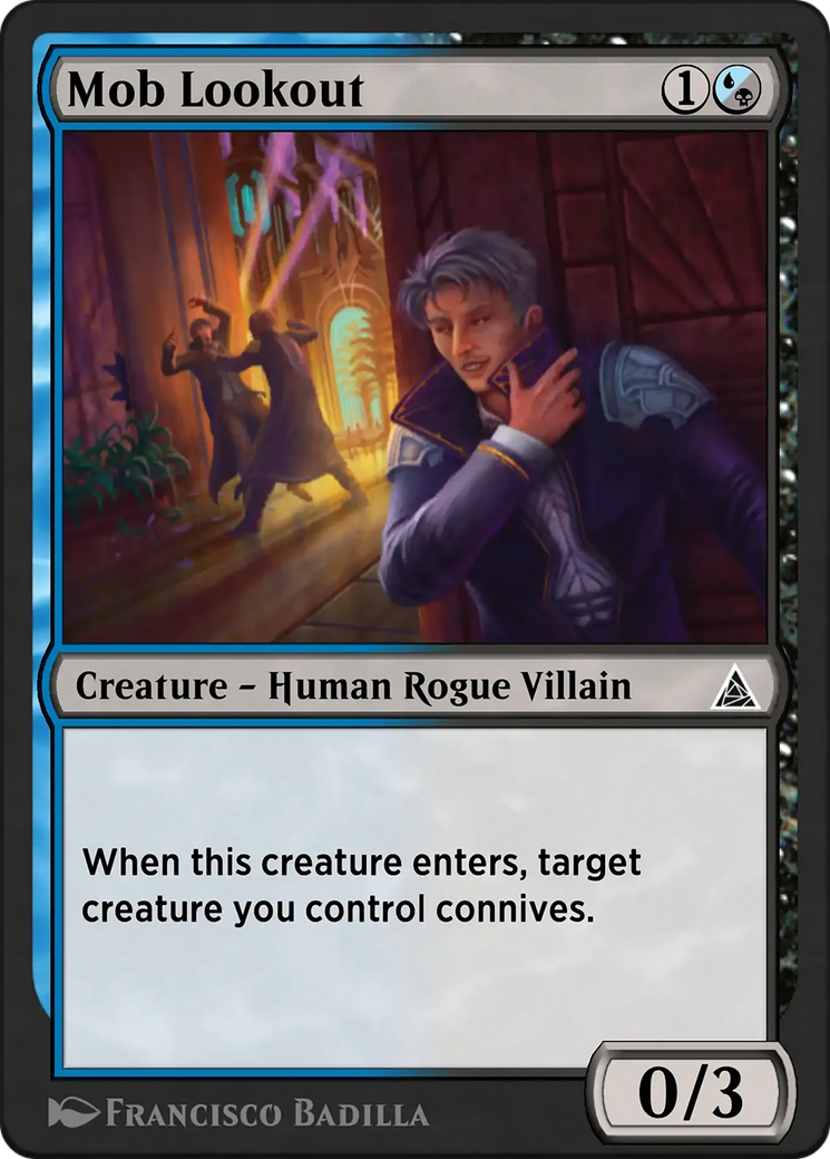Mob Lookout - Common Creature — Human Rogue Villain card from Through the Omenpaths