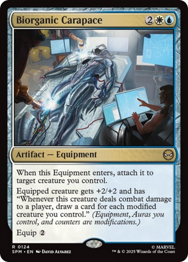 Biorganic Carapace - Rare Artifact — Equipment card from Marvel's Spider-Man