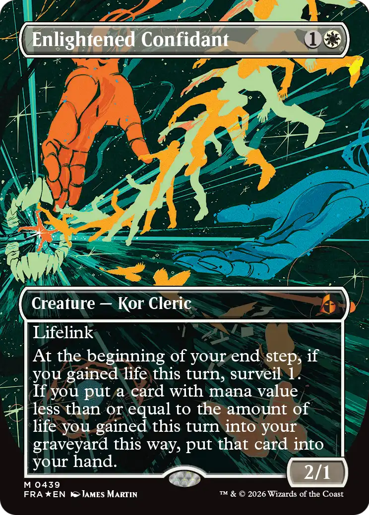 Enlightened Confidant - Mythic Creature — Kor Cleric card from Reality Fracture