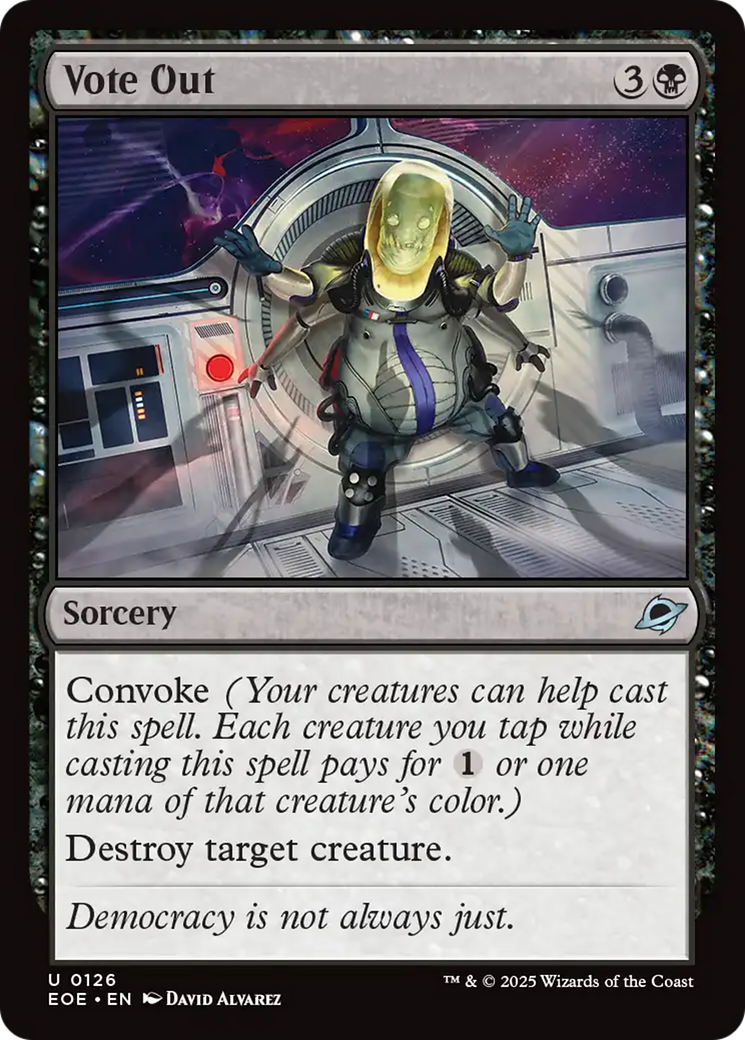 Vote Out - Uncommon Sorcery card from Edge of Eternities