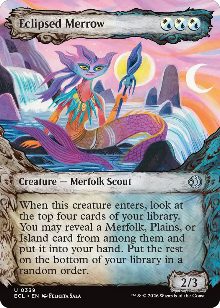 Eclipsed Merrow - Uncommon Creature — Merfolk Scout card from Lorwyn Eclipsed