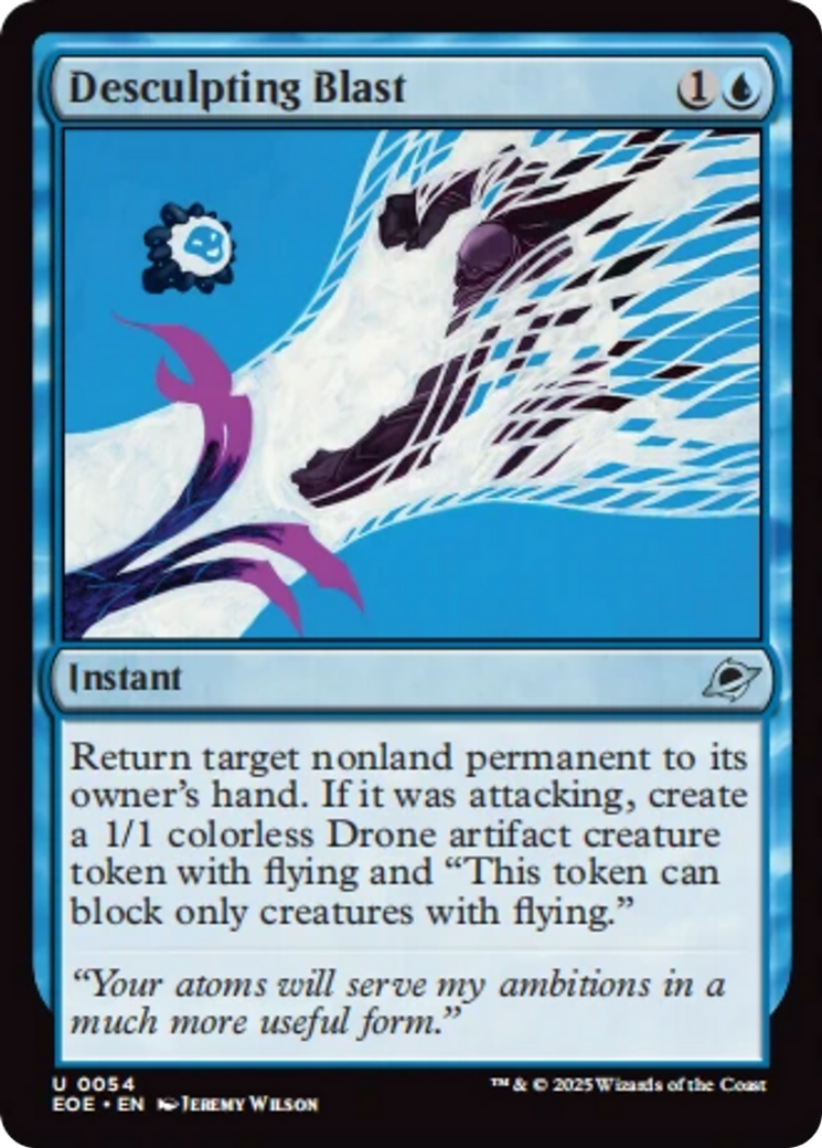 Desculpting Blast - Uncommon Instant card from Edge of Eternities