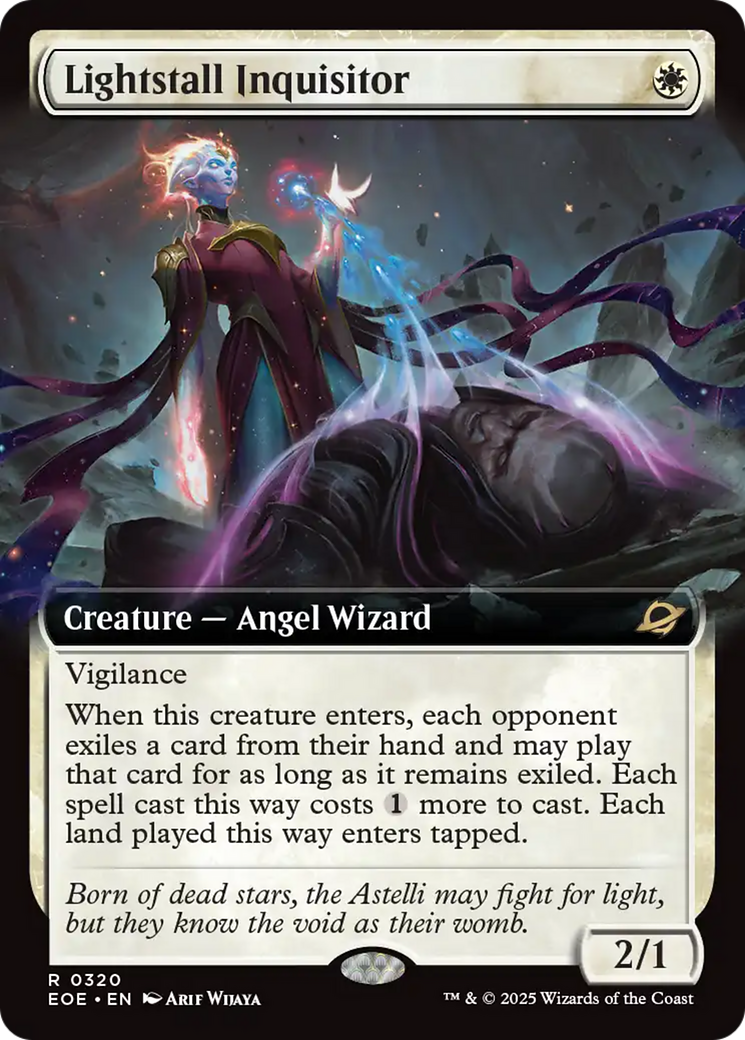 Lightstall Inquisitor - Rare Creature — Angel Wizard card from Edge of Eternities