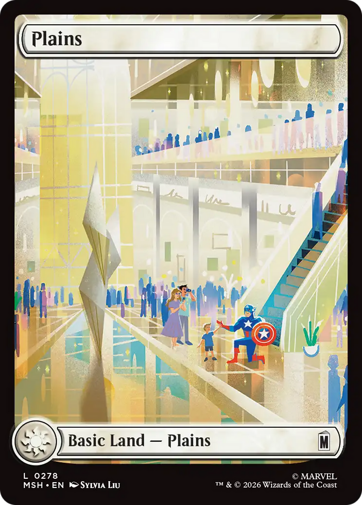Plains - Common Basic Land — Plains card from Marvel Super Heroes