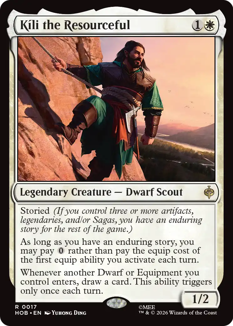 Kíli the Resourceful - Rare Legendary Creature — Dwarf Scout card from The Hobbit