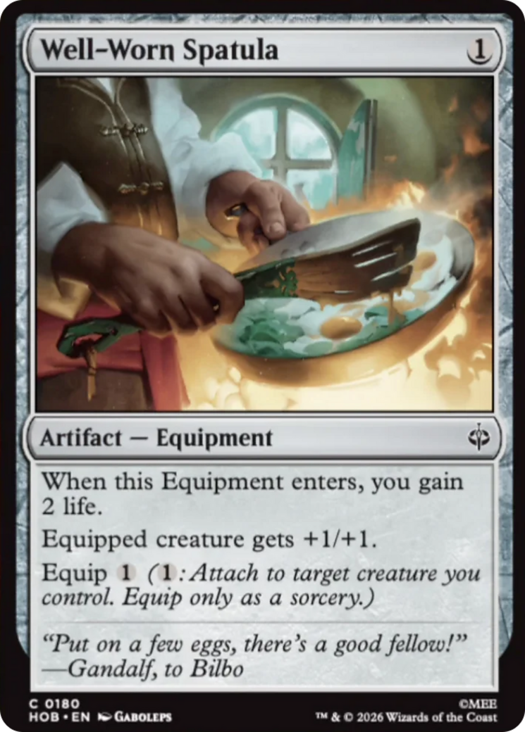 Well-Worn Spatula - Common Artifact — Equipment card from The Hobbit