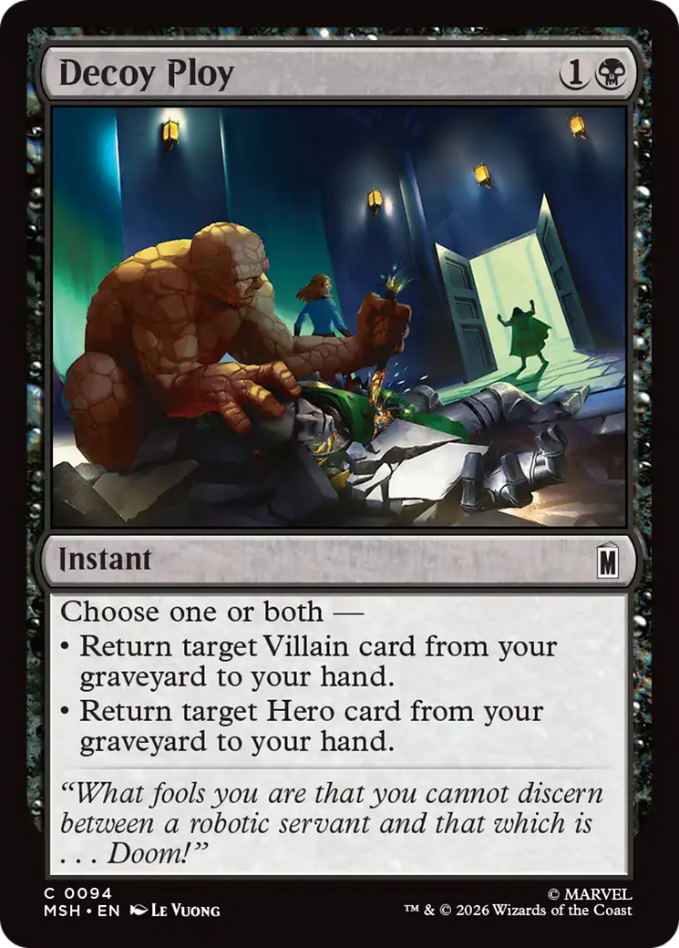 Decoy Ploy - Common Instant card from Marvel Super Heroes