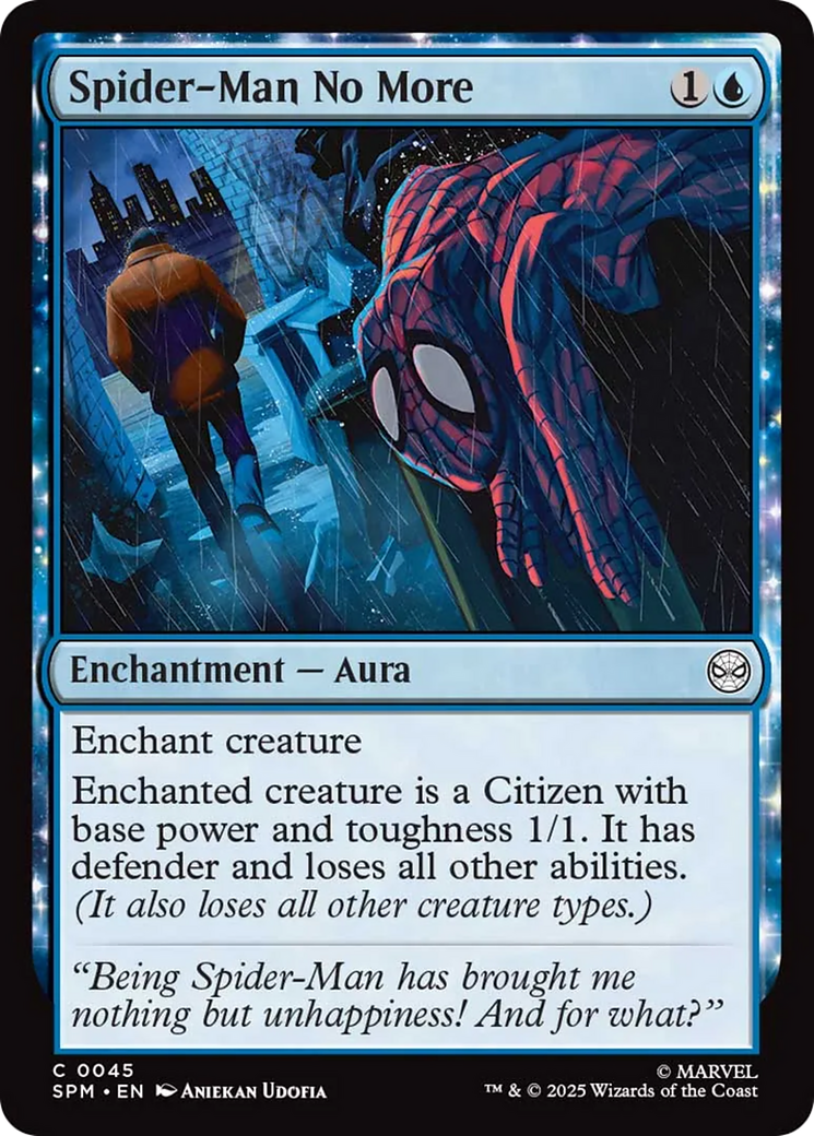 Spider-Man No More - Common Enchantment — Aura card from Marvel's Spider-Man