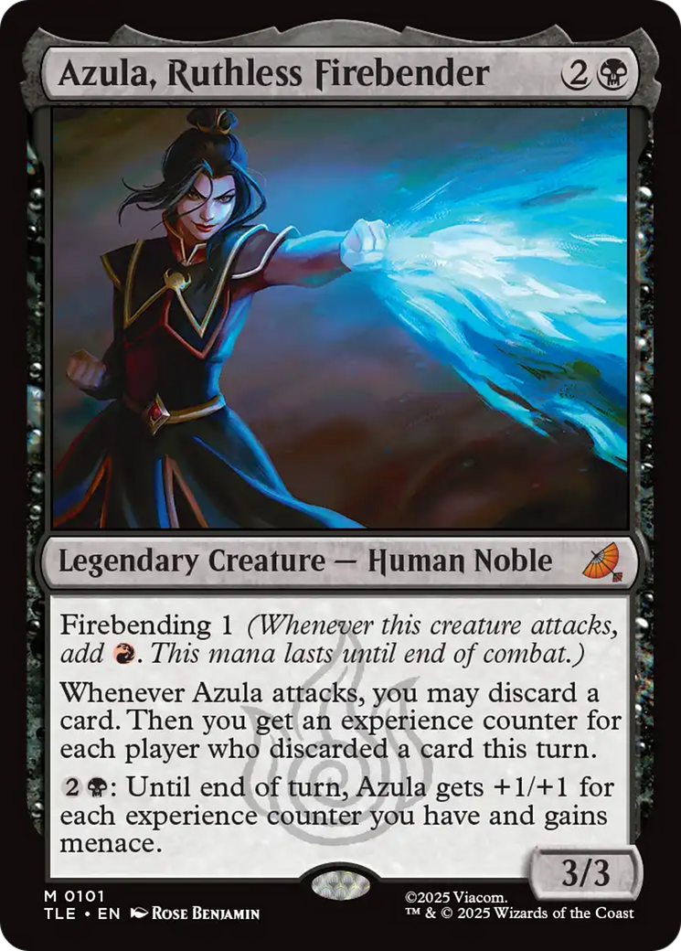 Azula, Ruthless Firebender - Mythic Legendary Creature — Human Noble card from Avatar: The Last Airbender Eternal