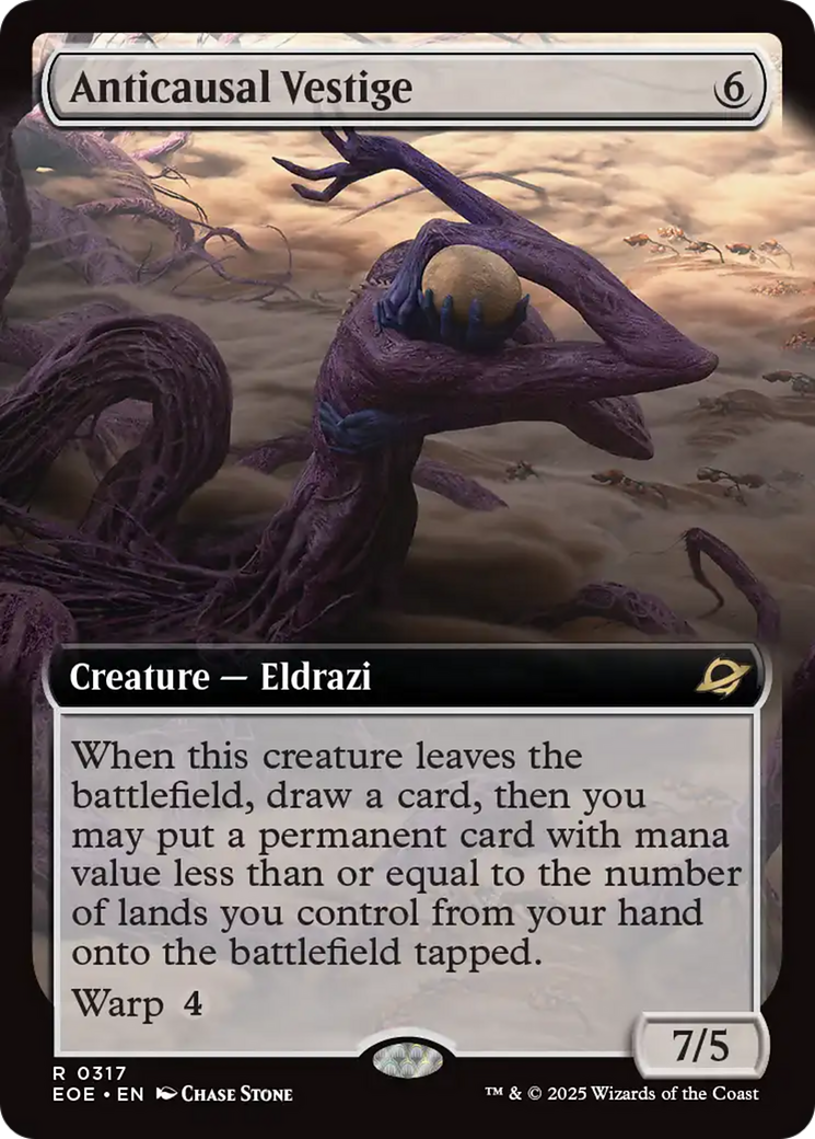 Anticausal Vestige - Rare Creature — Eldrazi card from Edge of Eternities