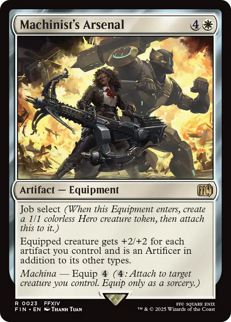 Machinist's Arsenal - Rare Artifact — Equipment card from Final Fantasy