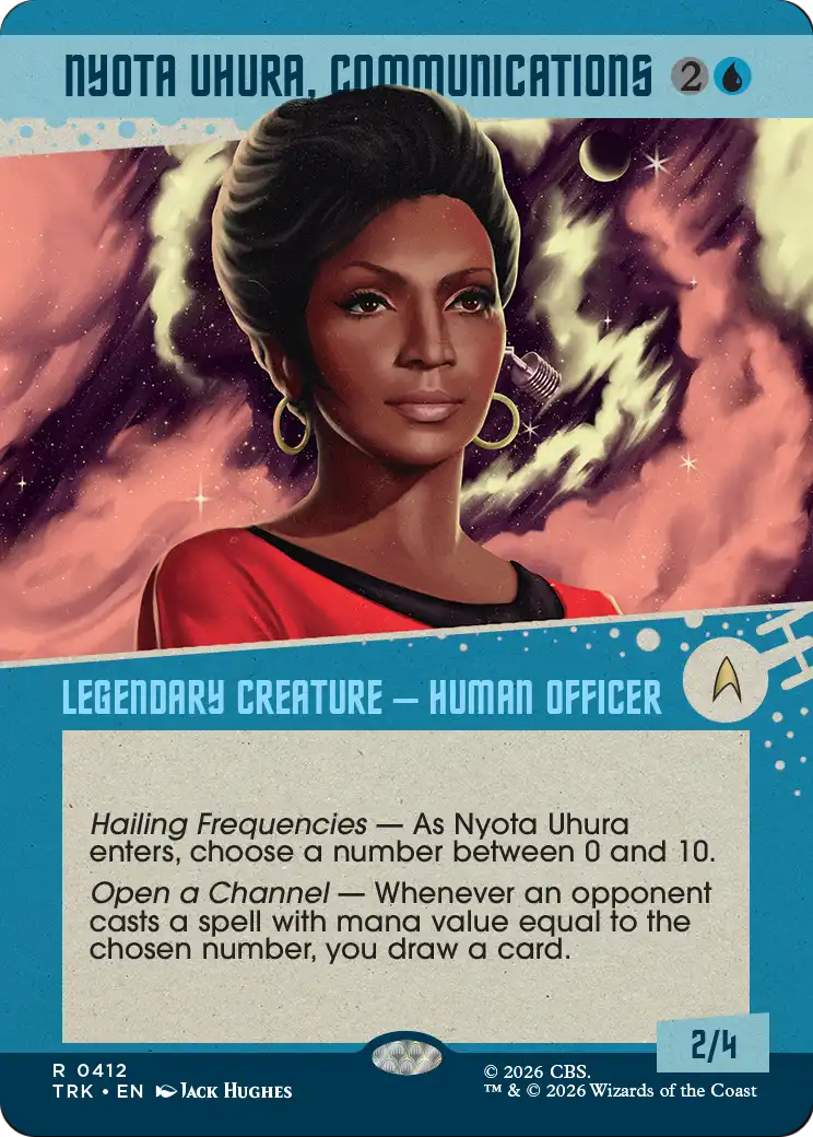 Nyota Uhura, Communications - Rare Legendary Creature — Human Officer card from Star Trek