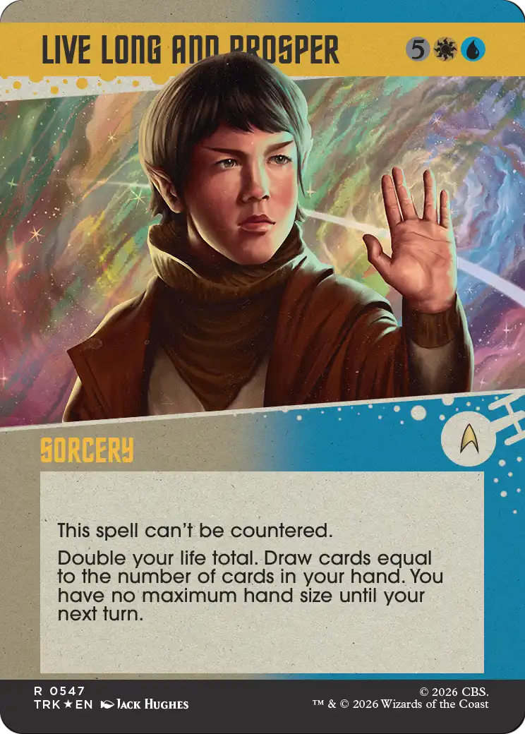 Live Long and Prosper - Rare Sorcery card from Star Trek