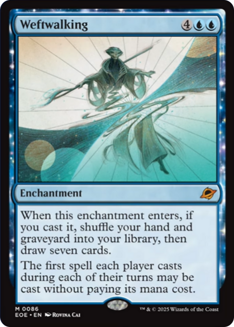 Weftwalking - Mythic Enchantment card from Edge of Eternities