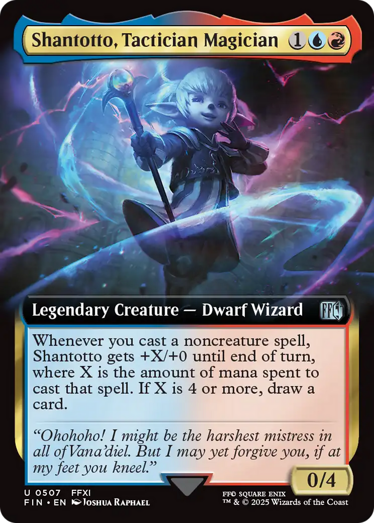 Shantotto, Tactician Magician - Uncommon Legendary Creature — Dwarf Wizard card from Final Fantasy