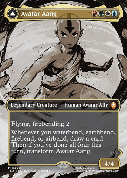 Avatar Aang // Aang, Master of Elements - Mythic rare card from Avatar: The Last Airbender