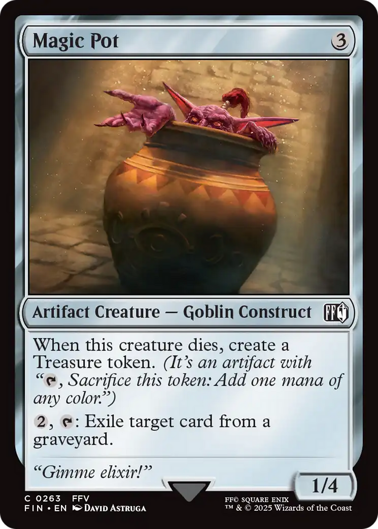 Magic Pot - Common Artifact Creature — Goblin Construct card from Final Fantasy