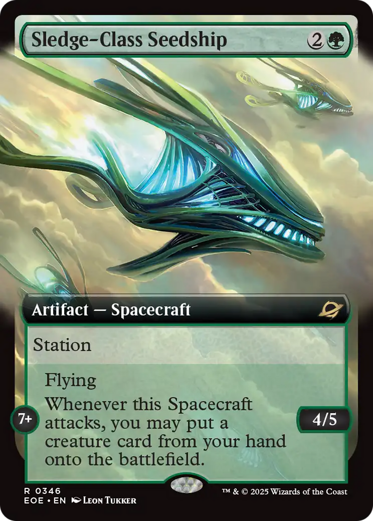 Sledge-Class Seedship - Rare Artifact — Spacecraft card from Edge of Eternities