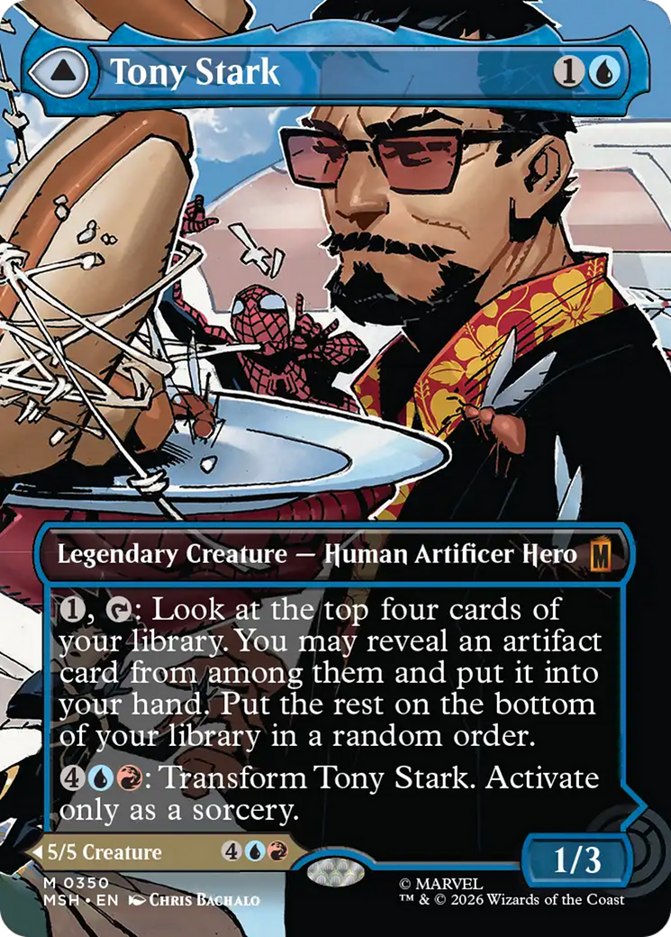 Tony Stark // The Invincible Iron Man - Mythic Legendary Artifact Creature — Human Hero card from Marvel Super Heroes