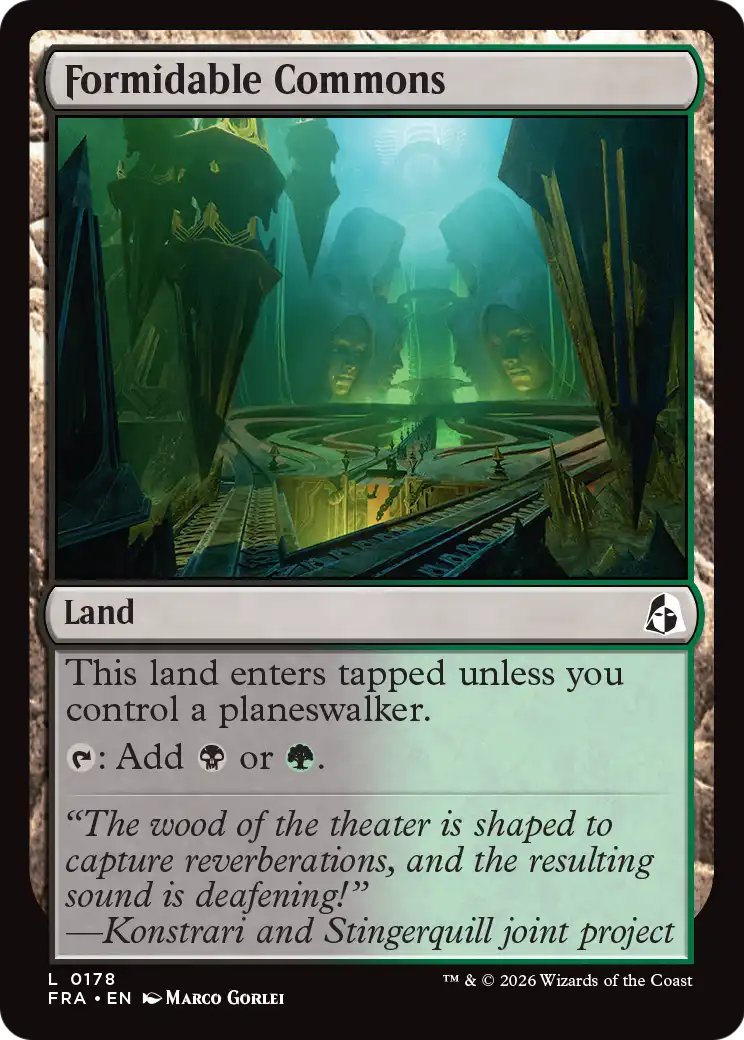 Formidable Commons - Common Land card from Reality Fracture