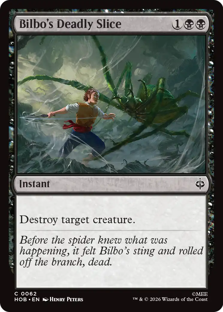 Bilbo's Deadly Slice - Common Instant card from The Hobbit