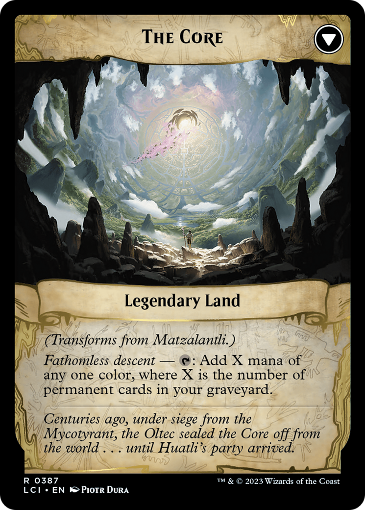 Image of card Matzalantli, the Great Door // The Core back