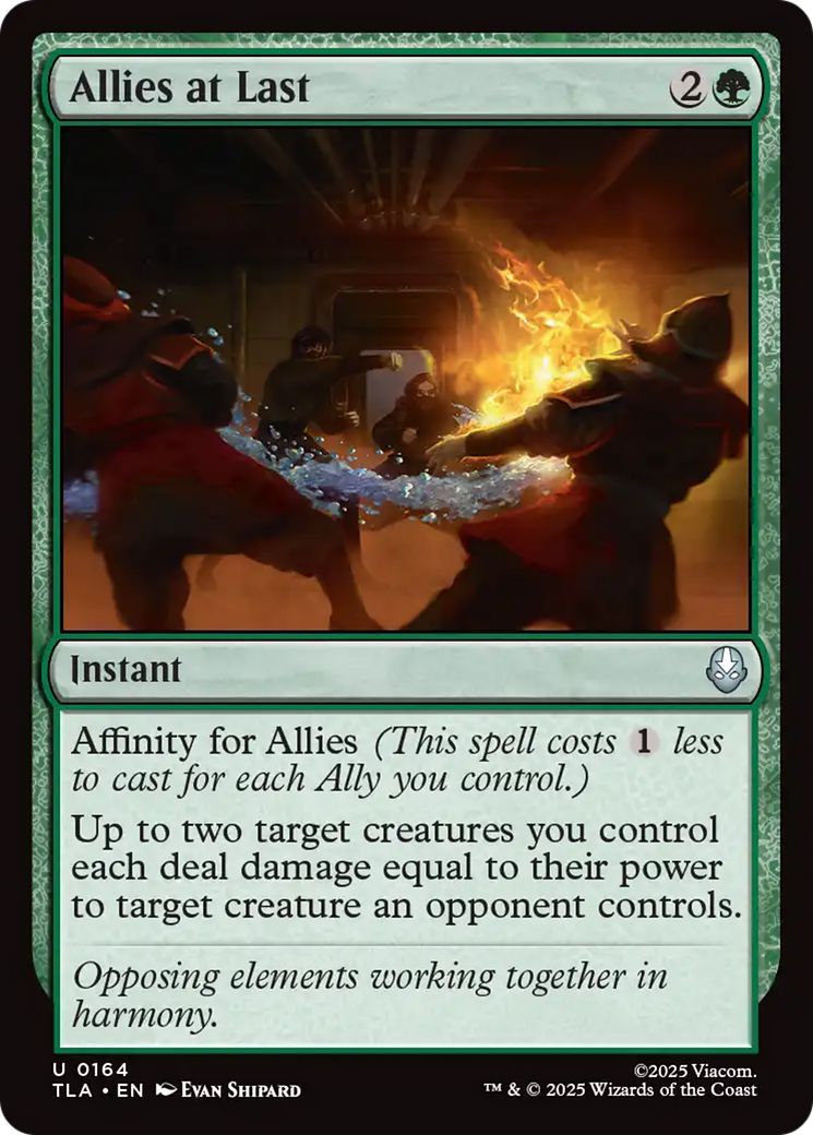 Allies at Last - Uncommon Instant card from Avatar: The Last Airbender