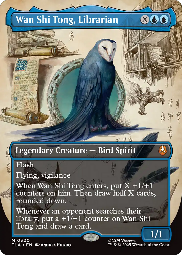 Wan Shi Tong, Librarian - Mythic Legendary Creature — Bird Spirit card from Avatar: The Last Airbender