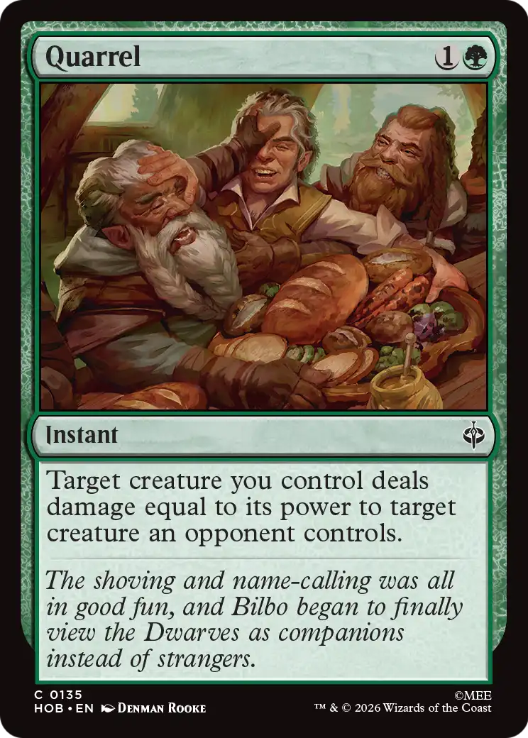 Quarrel - Common Instant card from The Hobbit