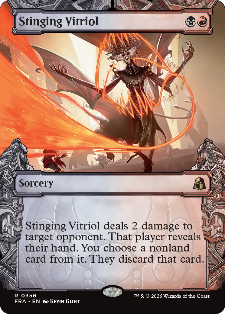 Stinging Vitriol - Rare Sorcery card from Reality Fracture