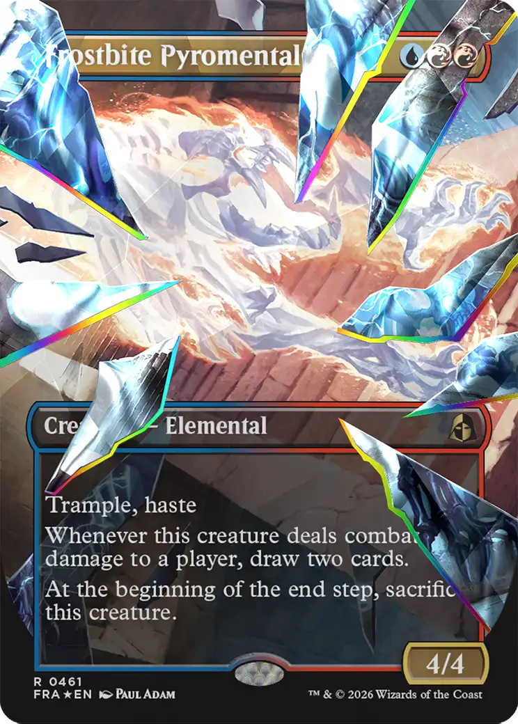 Frostbite Pyromental - Rare Creature — Elemental card from Reality Fracture