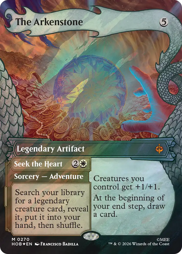 The Arkenstone // Seek the Heart - Mythic Legendary Artifact card from The Hobbit