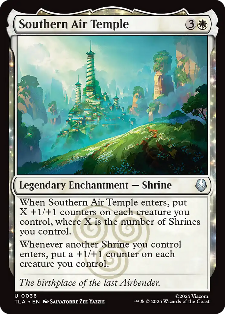 Southern Air Temple - Uncommon Legendary Enchantment — Shrine card from Avatar: The Last Airbender