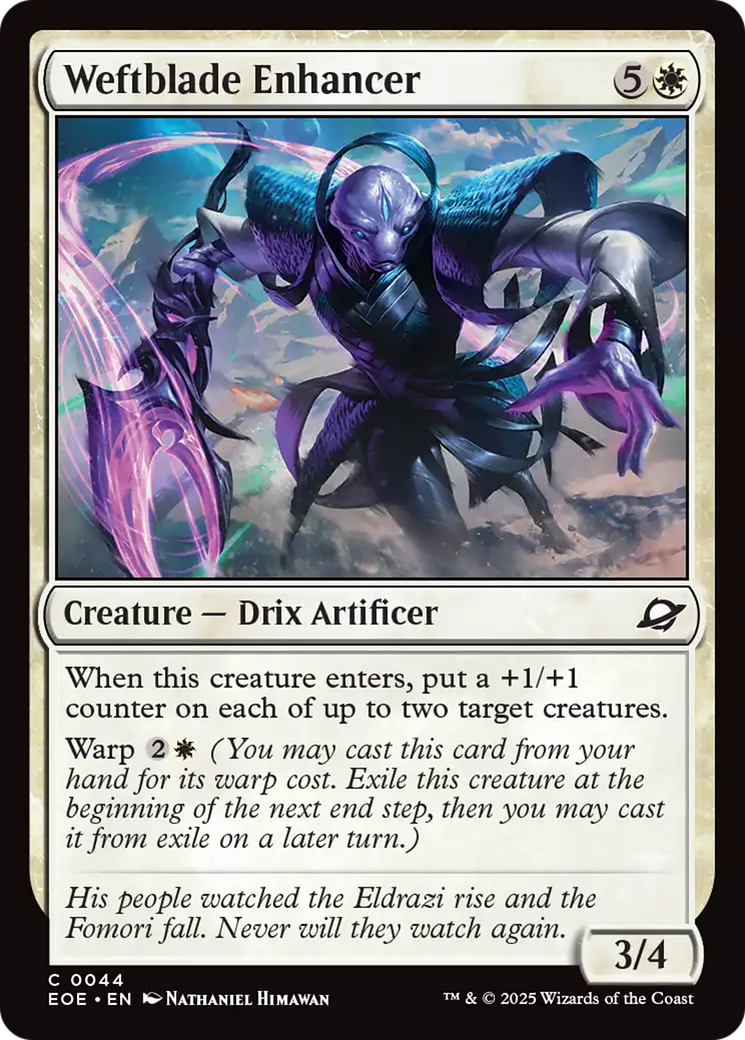 Weftblade Enhancer - Common Creature — Drix Artificer card from Edge of Eternities