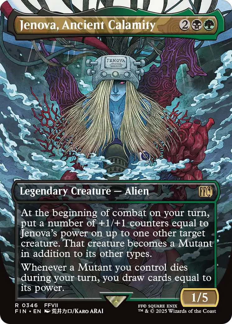 Jenova, Ancient Calamity - Rare Legendary Creature — Alien card from Final Fantasy