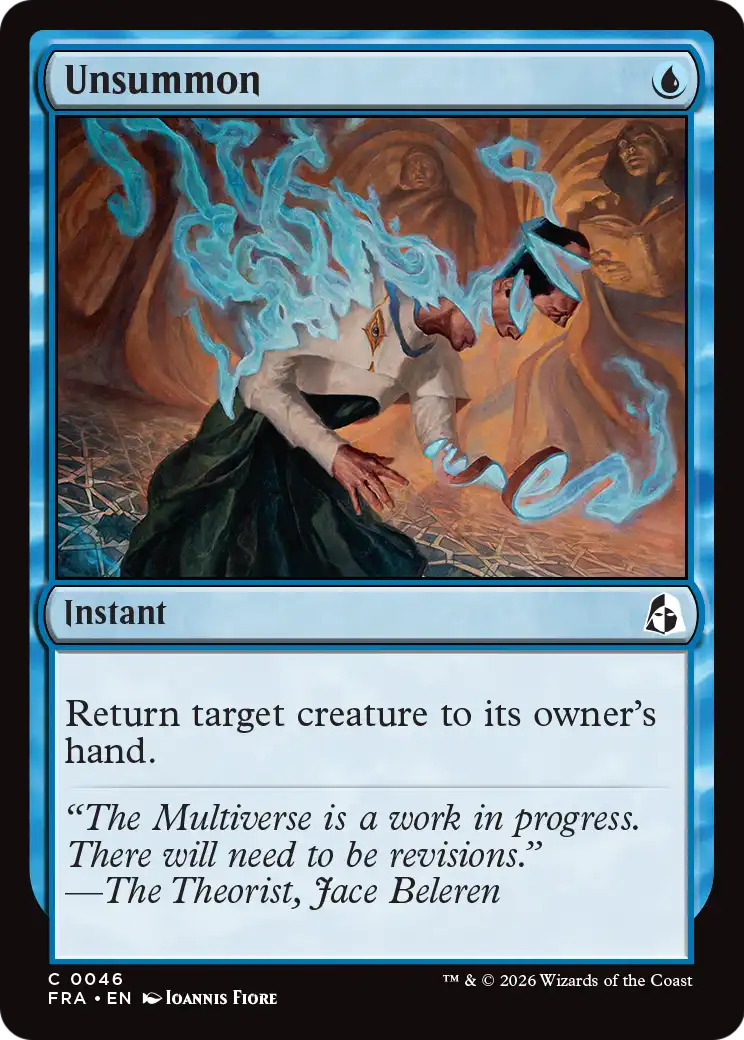 Unsummon - Common Instant card from Reality Fracture
