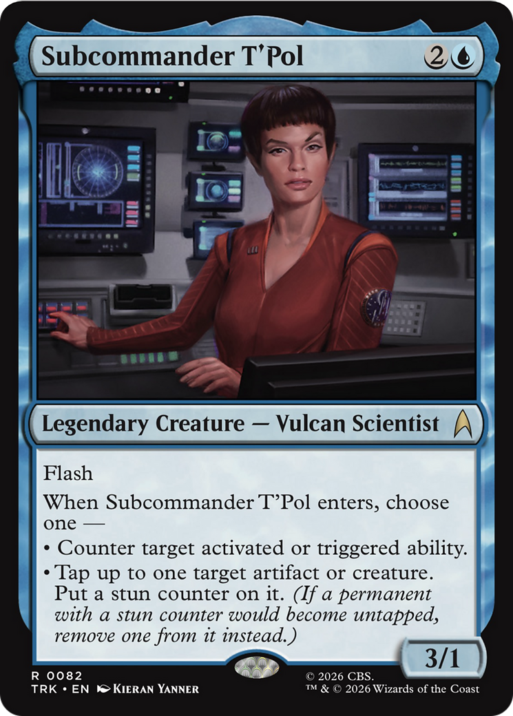 Subcommander T'Pol - Rare Legendary Creature — Vulcan Scientist card from Star Trek