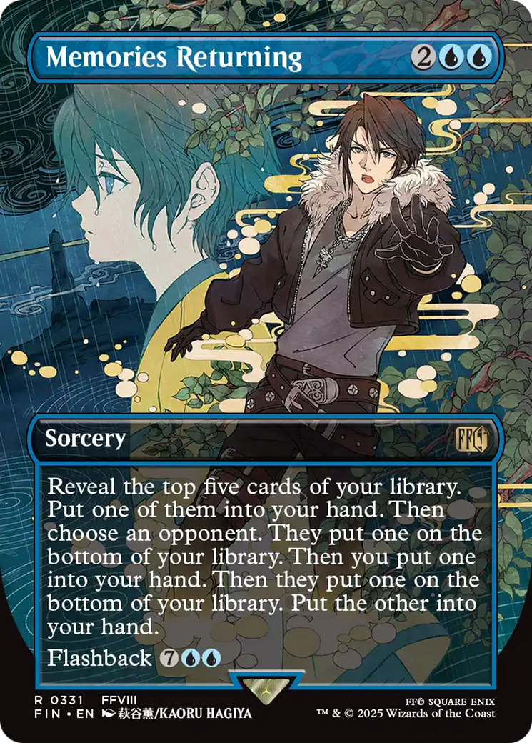 Memories Returning - Rare Sorcery card from Final Fantasy