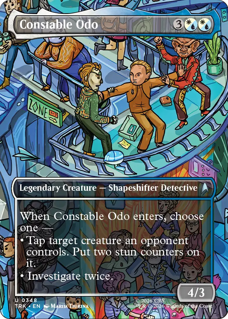 Constable Odo - Uncommon Legendary Creature — Shapeshifter Detective card from Star Trek