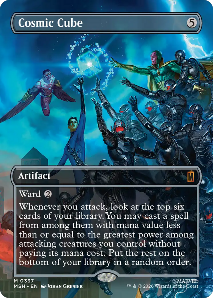 Cosmic Cube - Mythic Artifact card from Marvel Super Heroes