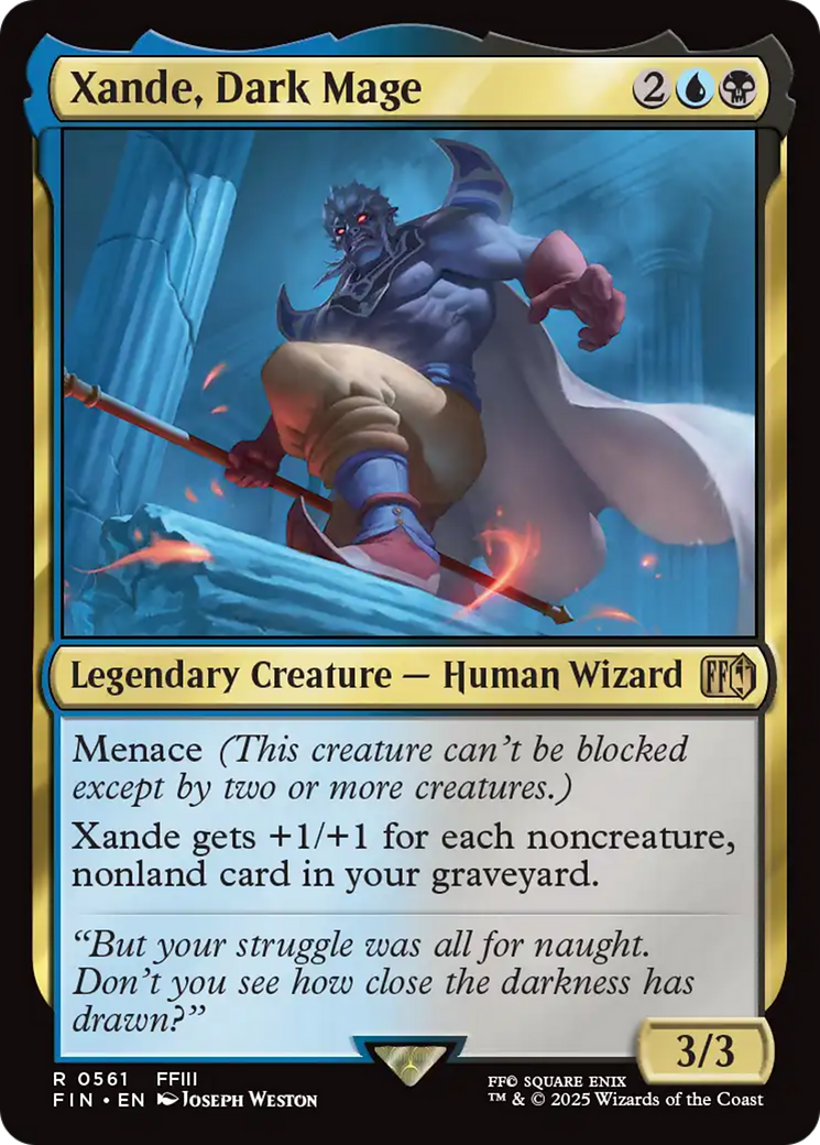 Xande, Dark Mage - Rare Legendary Creature — Human Wizard card from Final Fantasy