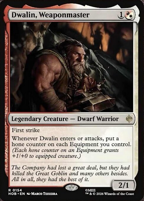Dwalin, Weaponmaster