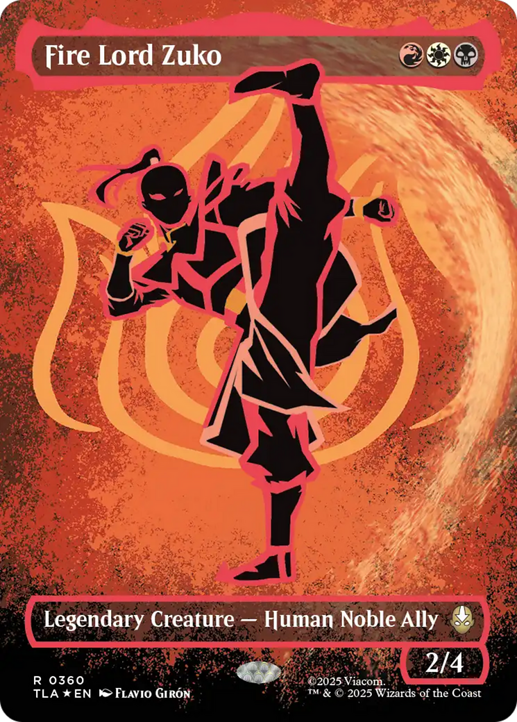 Fire Lord Zuko - Rare Legendary Creature — Human Noble Ally card from Avatar: The Last Airbender
