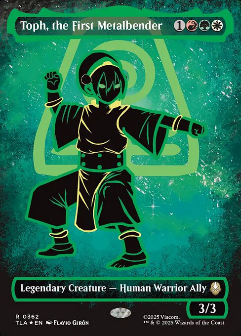 Toph, the First Metalbender - Rare card from Avatar: The Last Airbender