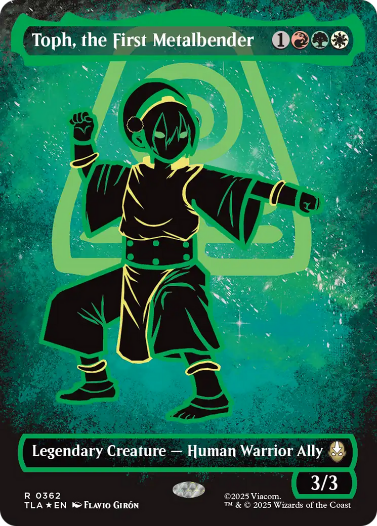 Toph, the First Metalbender - Rare Legendary Creature — Human Warrior Ally card from Avatar: The Last Airbender