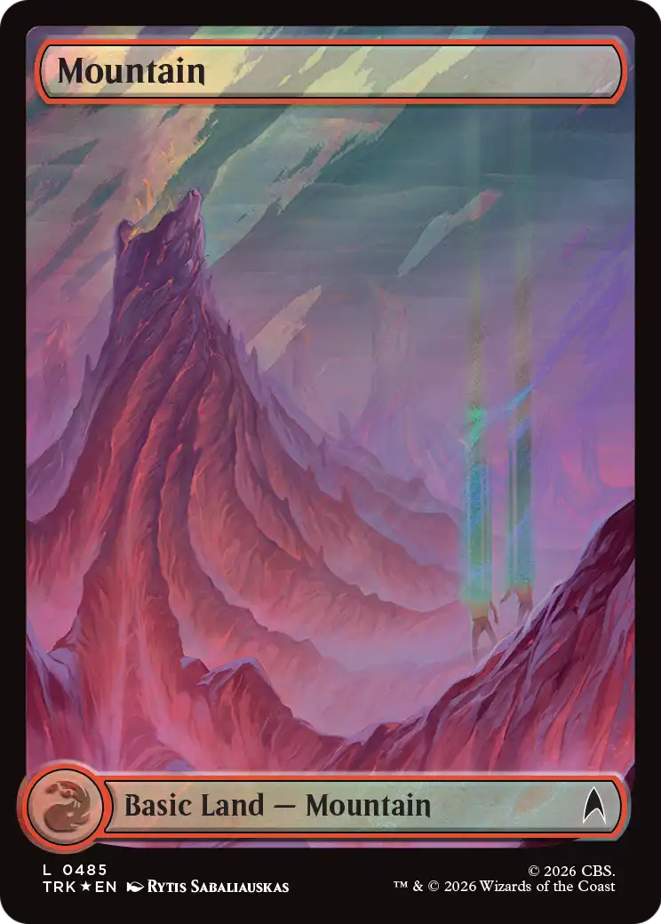 Mountain - Common Basic Land — Mountain card from Star Trek