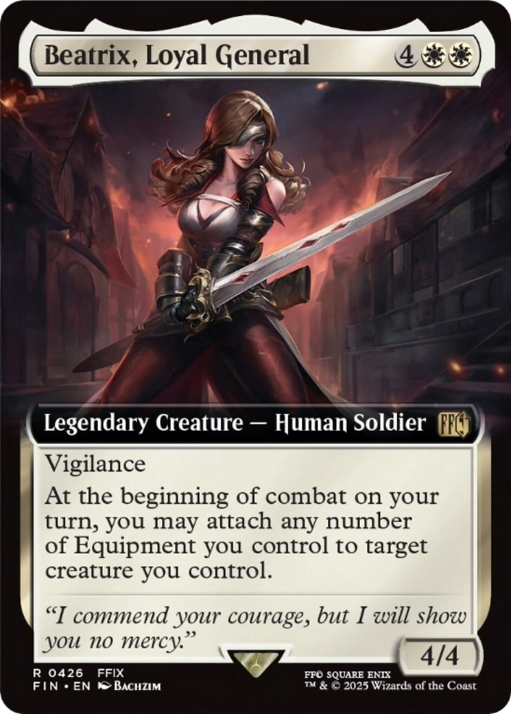 Beatrix, Loyal General - Rare Legendary Creature — Human Soldier card from Final Fantasy